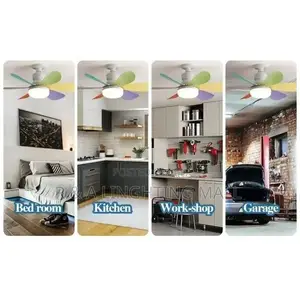 Led Adjustable 3 Levels Fan Ceiling Light - 40w - Multicolor