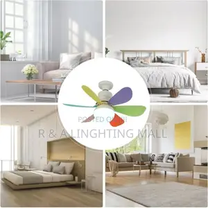 Led Adjustable 3 Levels Fan Ceiling Light - 40w - Multicolor