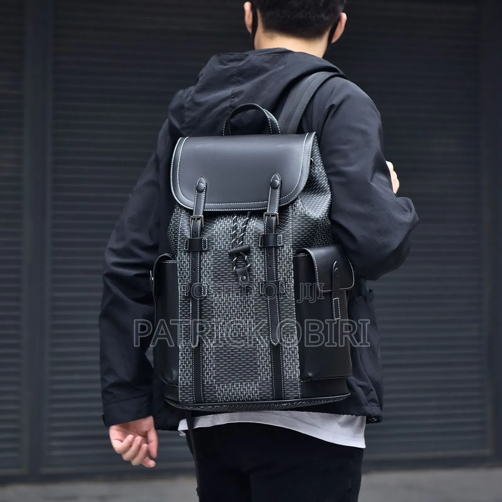 Quality Leather Strap Backpack
