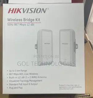 Photo - Hikvision Wireless Bridge Kit 5km Range 5ghz Ds-3wf02-5ac/D