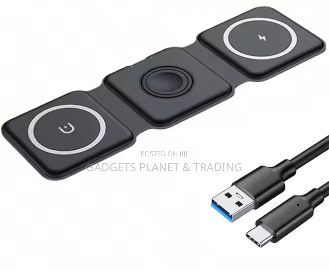 Foldable Super Fast Wireless 3in1 Charger for Apple Products