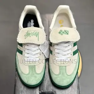 Adidas Samba X Stussy Cream and Green