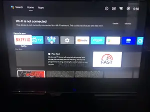 55” Itel Android Tv for Sell. Sliding Used With the Box With Speakers