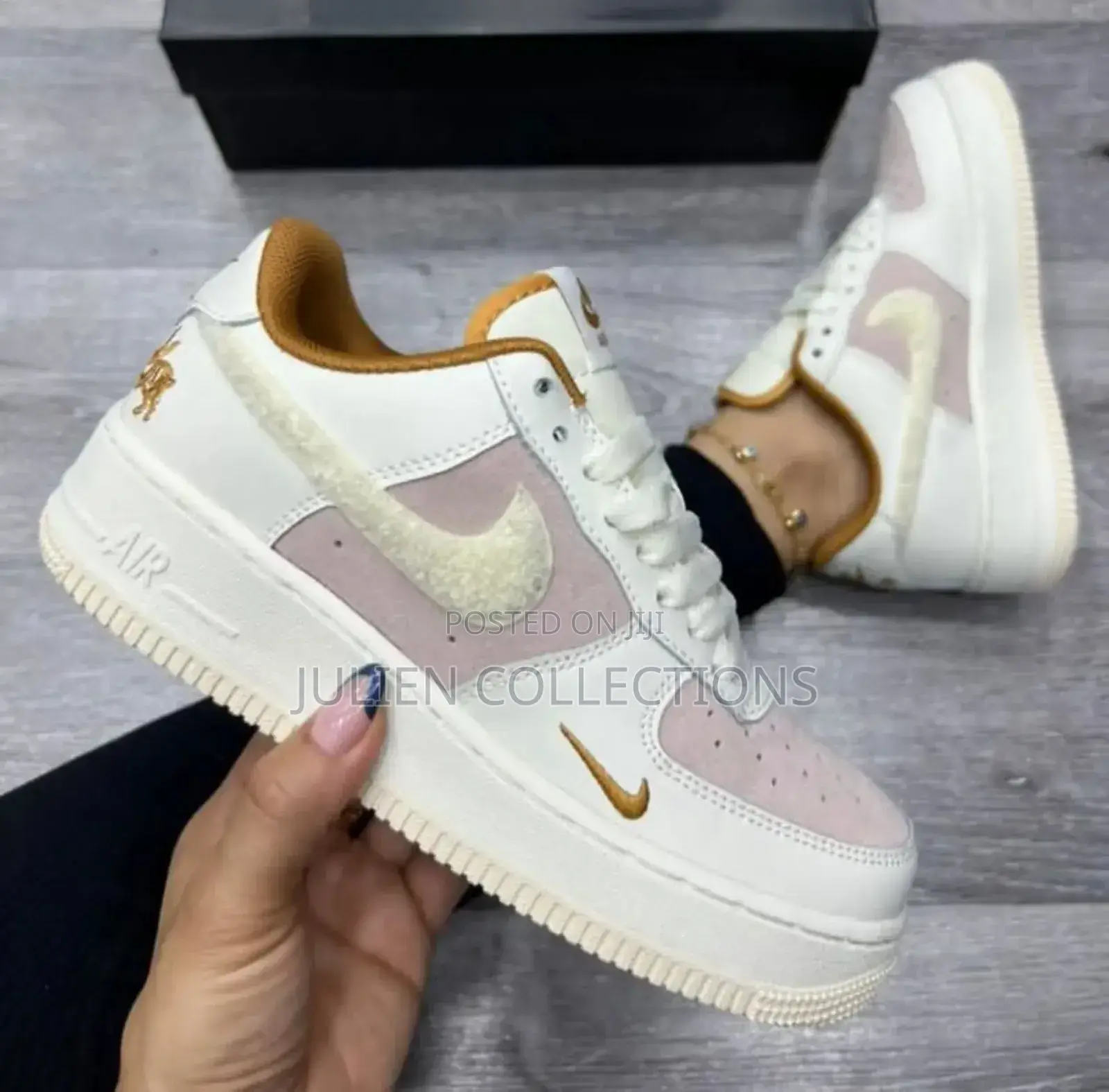 Nike Air Force Lx Cream and Brown