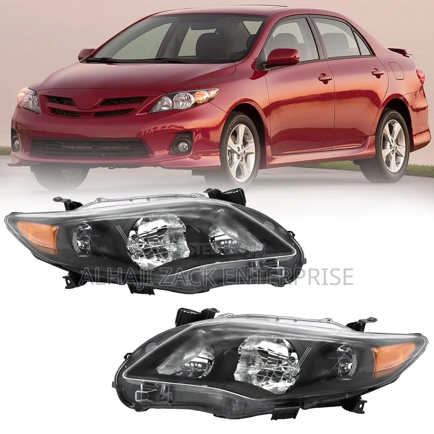 Corolla 2011-2013 Headlight Dark