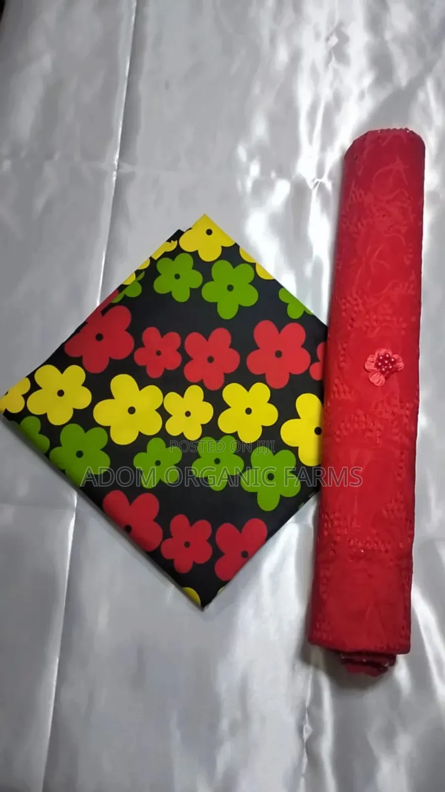 Ankara Lace Fabrics(5yrds), Vintage Crepe Fabrics.Unisex