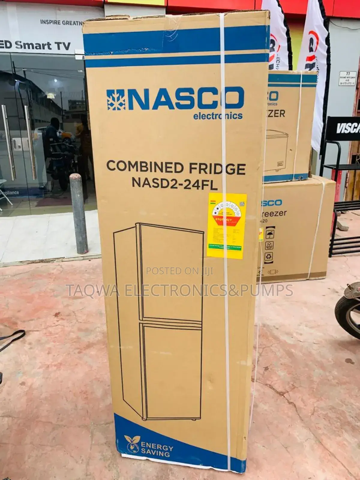 Nasco - 196ltrs Fridge - Bottom Freezer