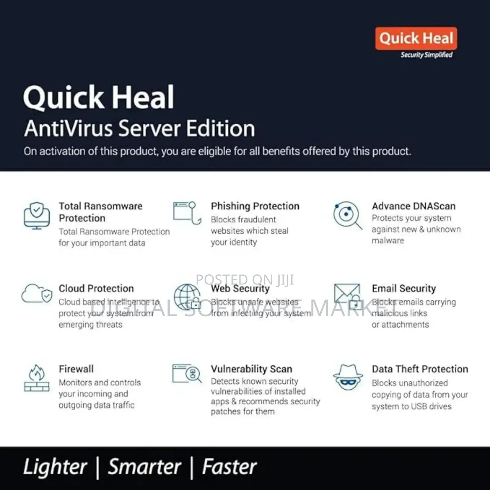 Quick Heal Antivirus Server Latest Version 1 Server, 1 Year