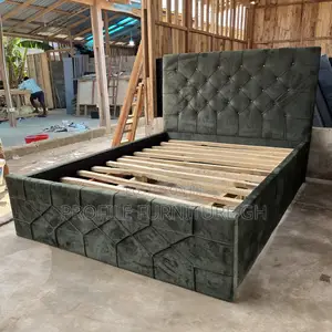 Photo - Army Green Double Bedframe 54x75//Very Strong//Free Delivery