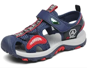 Size 31/ Blue/Red Saguaro Children's Summer Sandals/Velcro Kids Shoes