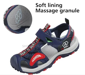Size 31/ Blue/Red Saguaro Children's Summer Sandals/Velcro Kids Shoes