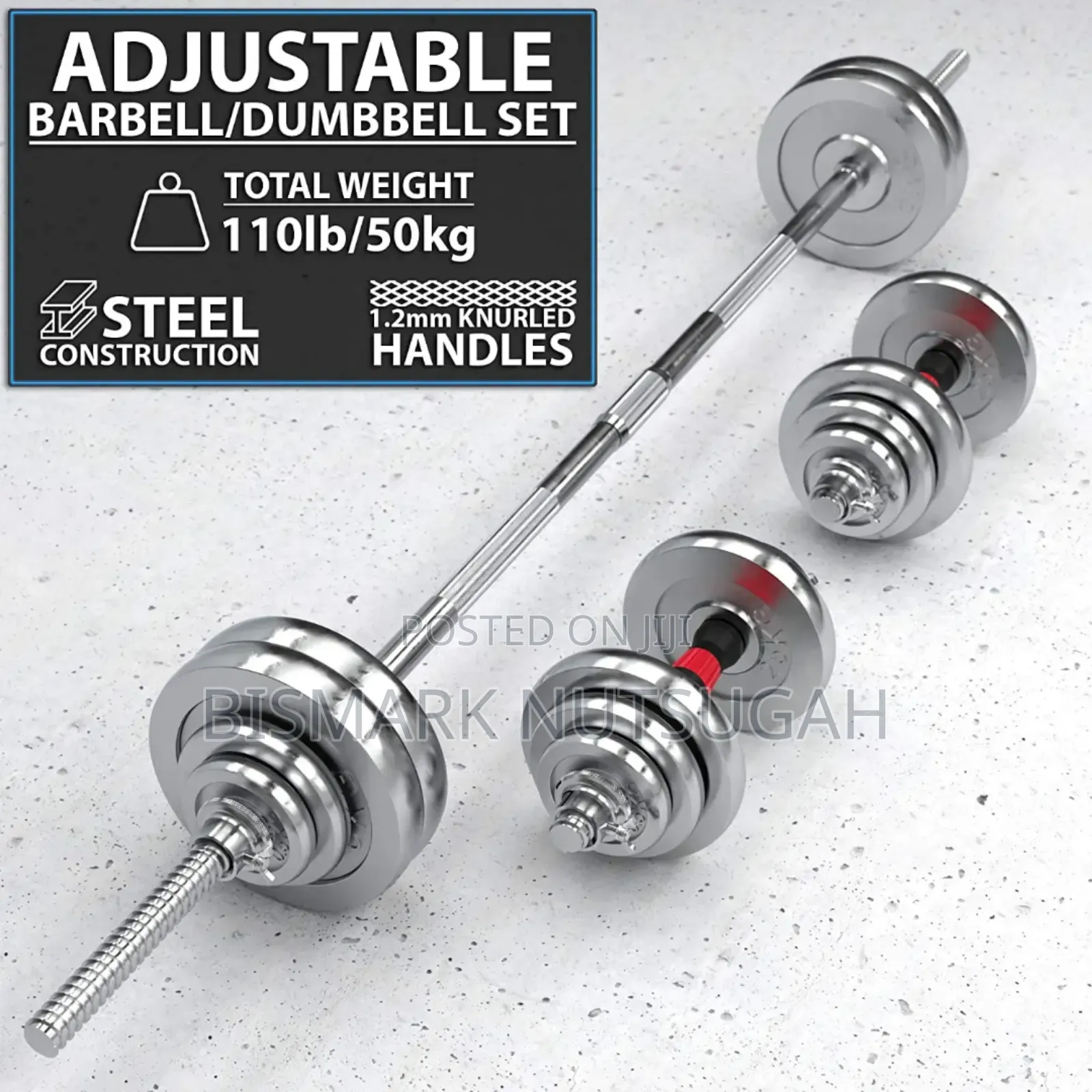 Gym Fitness Adjustment Dumbbell 50kg