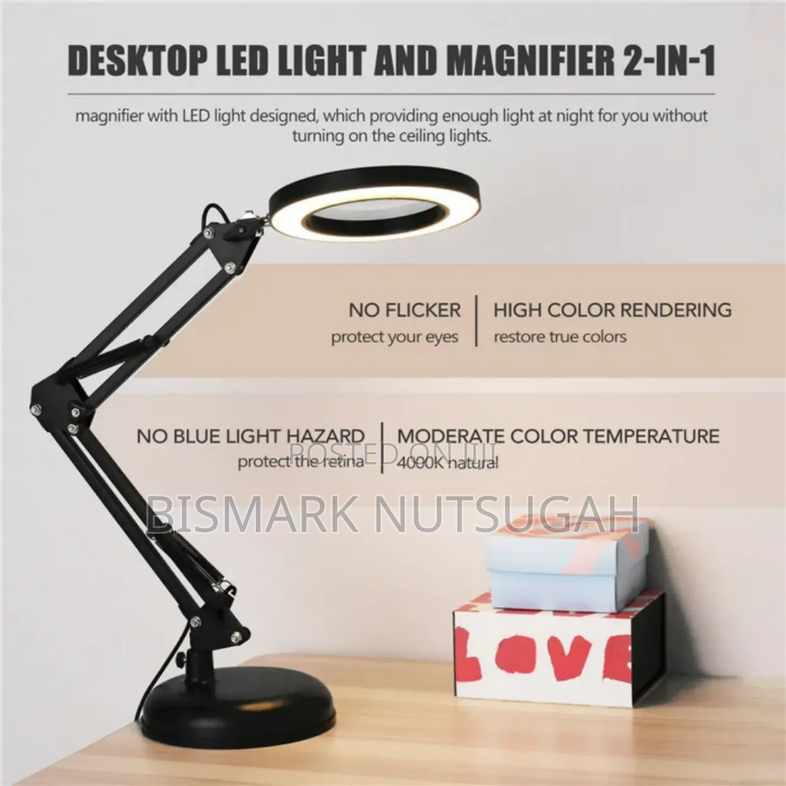 Led Desk Lamp With Magnifying Glass