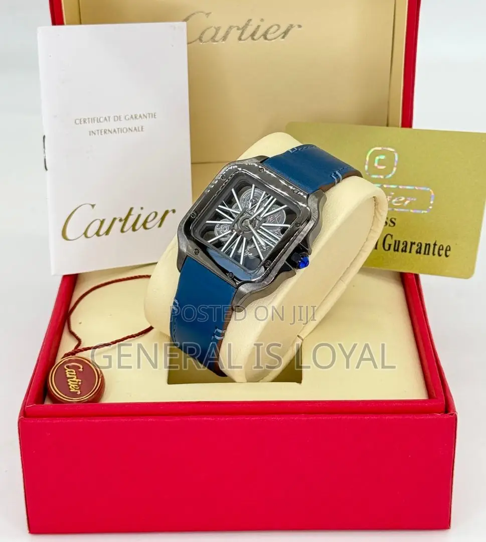 Cartier De Santos Skeleton Leather Strap