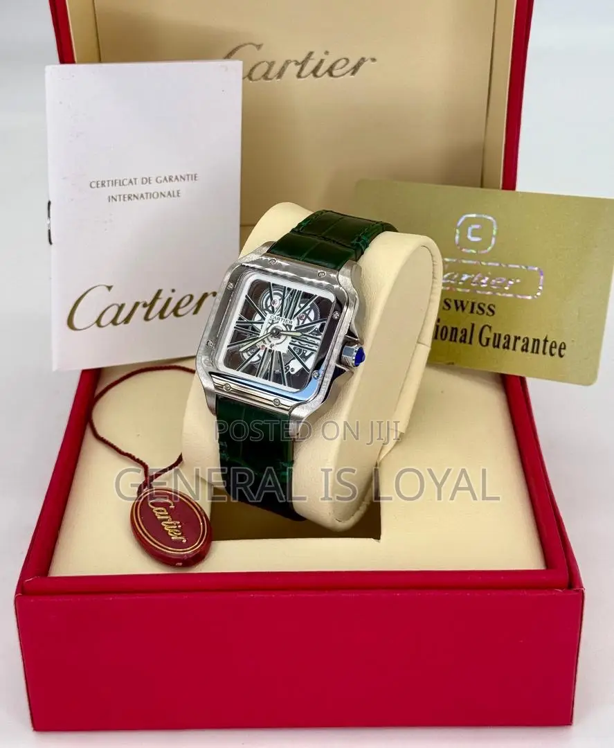 Cartier De Santos Skeleton Leather Strap