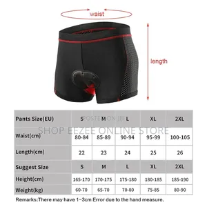 Tamecoo Men's Cycling Shorts / Underwear