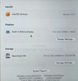 Laptop Apple MacBook Pro 2020 16GB Intel Core I5 SSD 256GB