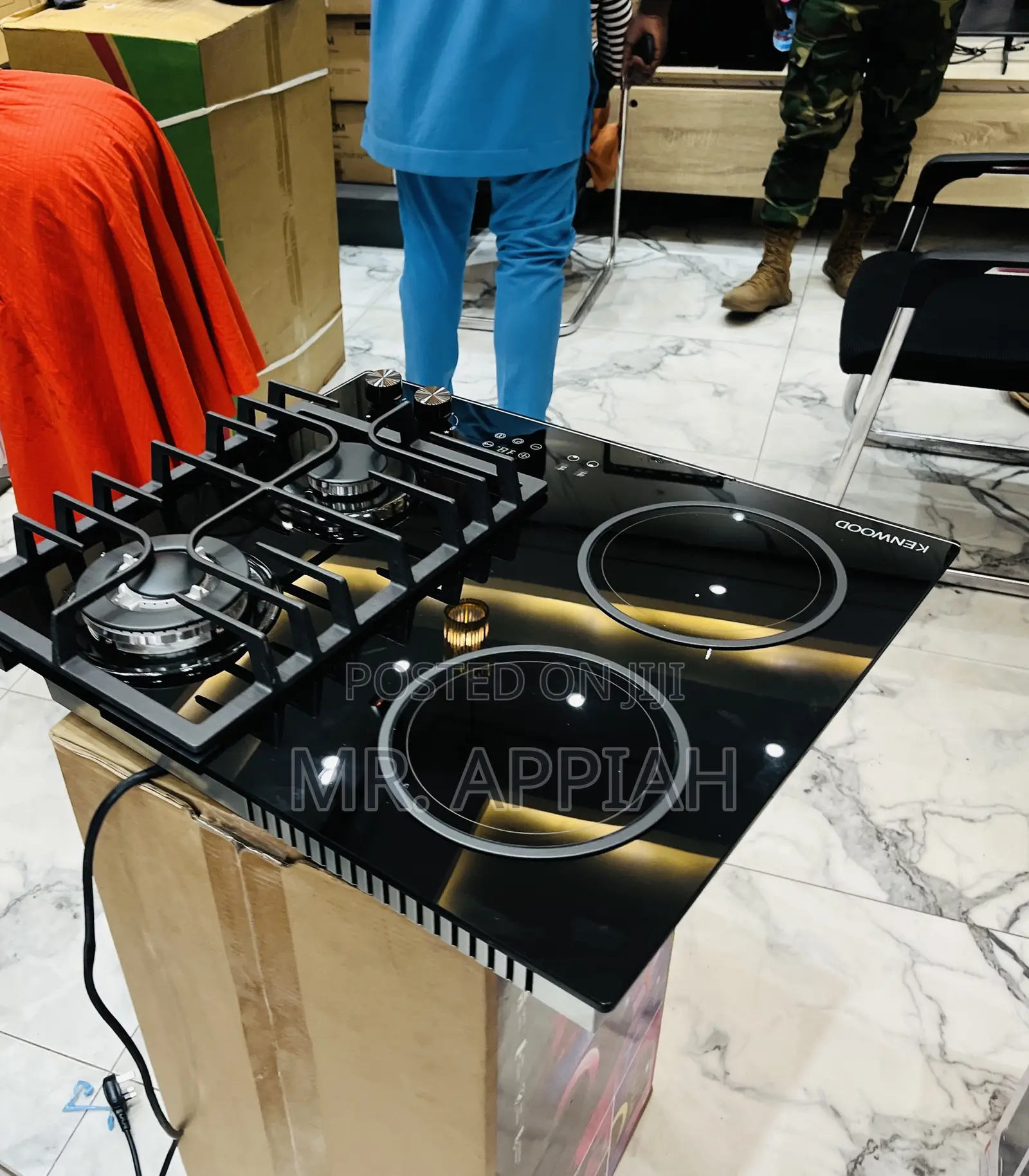 Premium Kenwood 60cm 2 + 2 Inbuilt Glass Hob(Black).