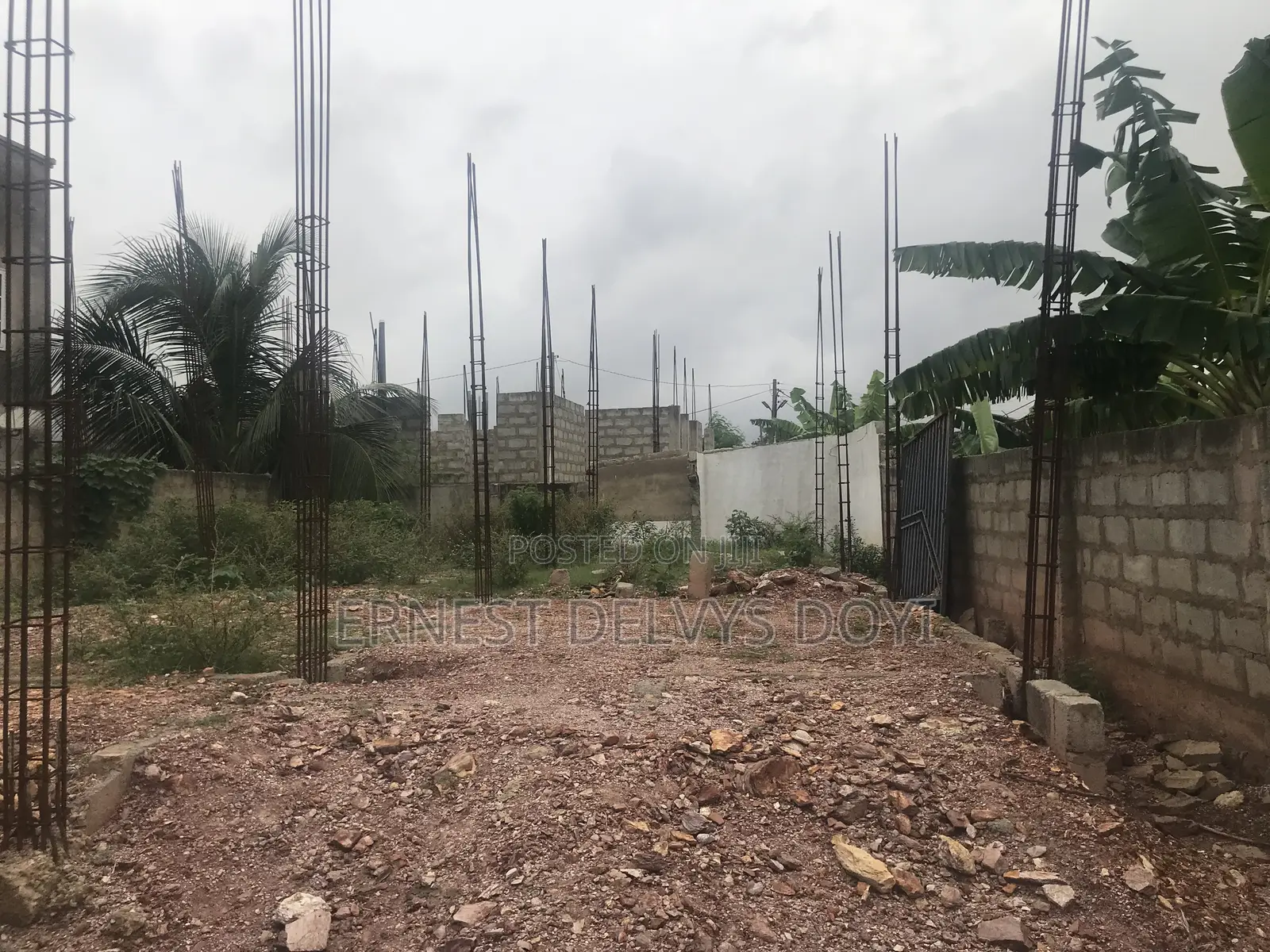 Half Plot With Two Bedrooms Storey Building Foundation