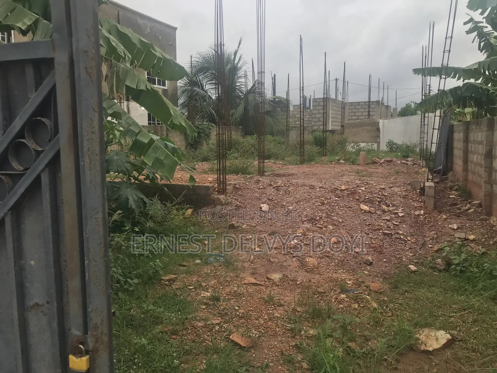 Half Plot With Two Bedrooms Storey Building Foundation
