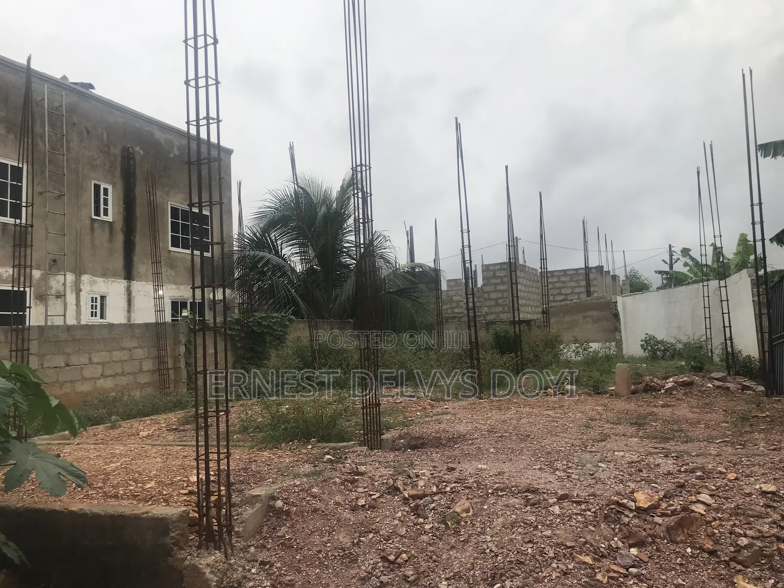 Half Plot With Two Bedrooms Storey Building Foundation