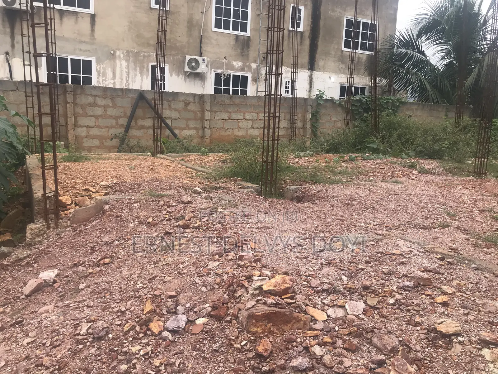 Half Plot With Two Bedrooms Storey Building Foundation