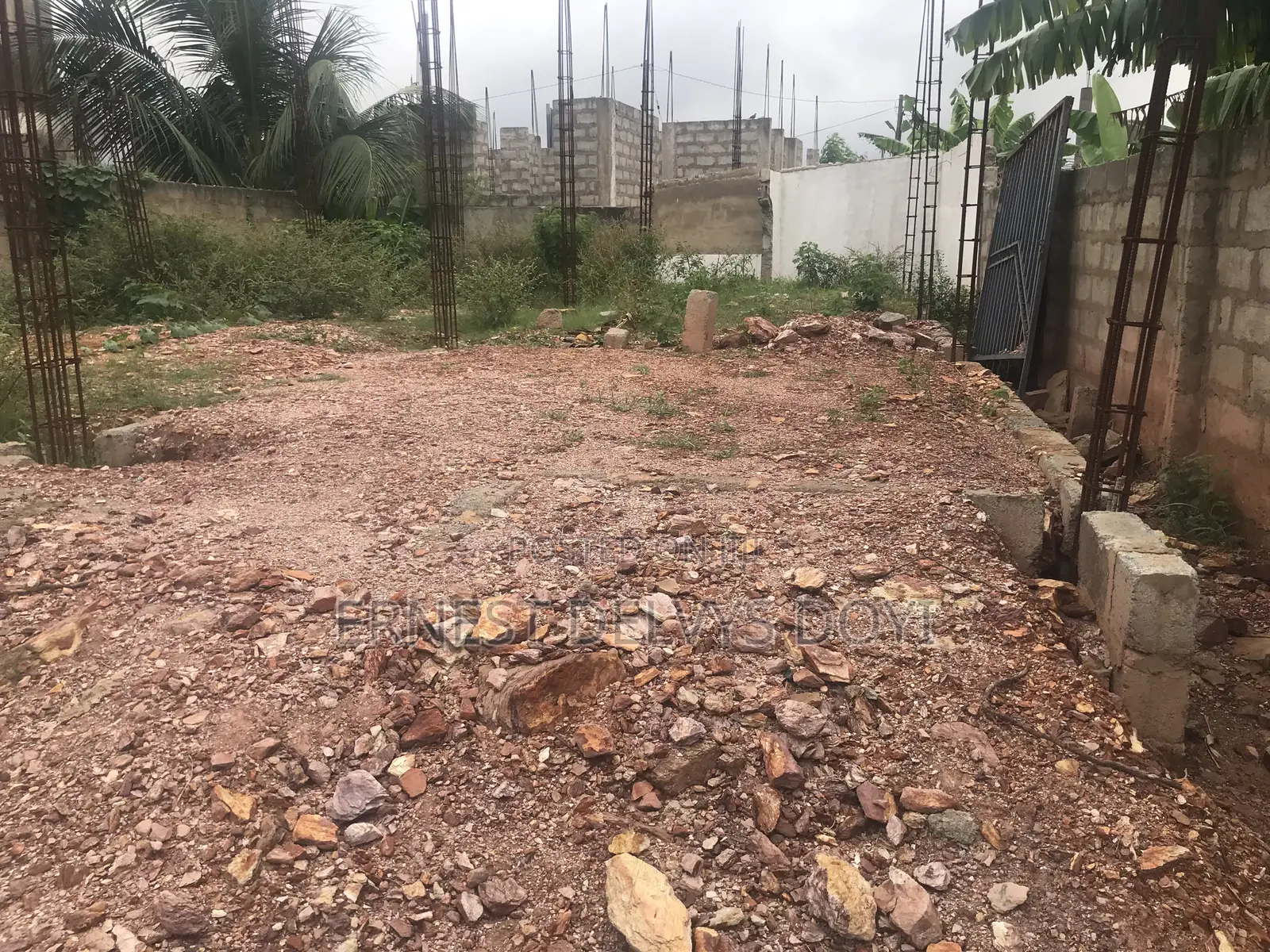 Half Plot With Two Bedrooms Storey Building Foundation