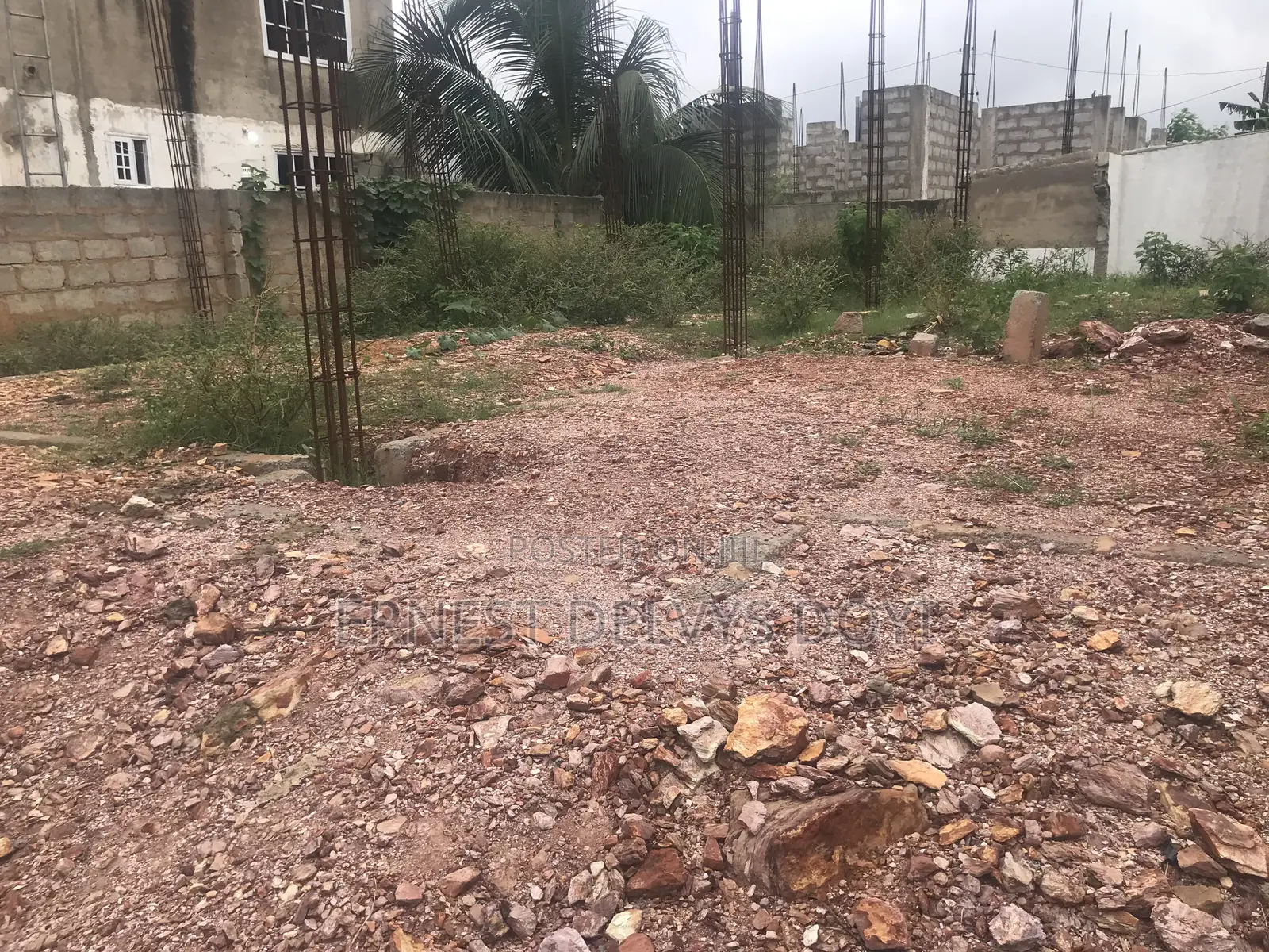 Half Plot With Two Bedrooms Storey Building Foundation
