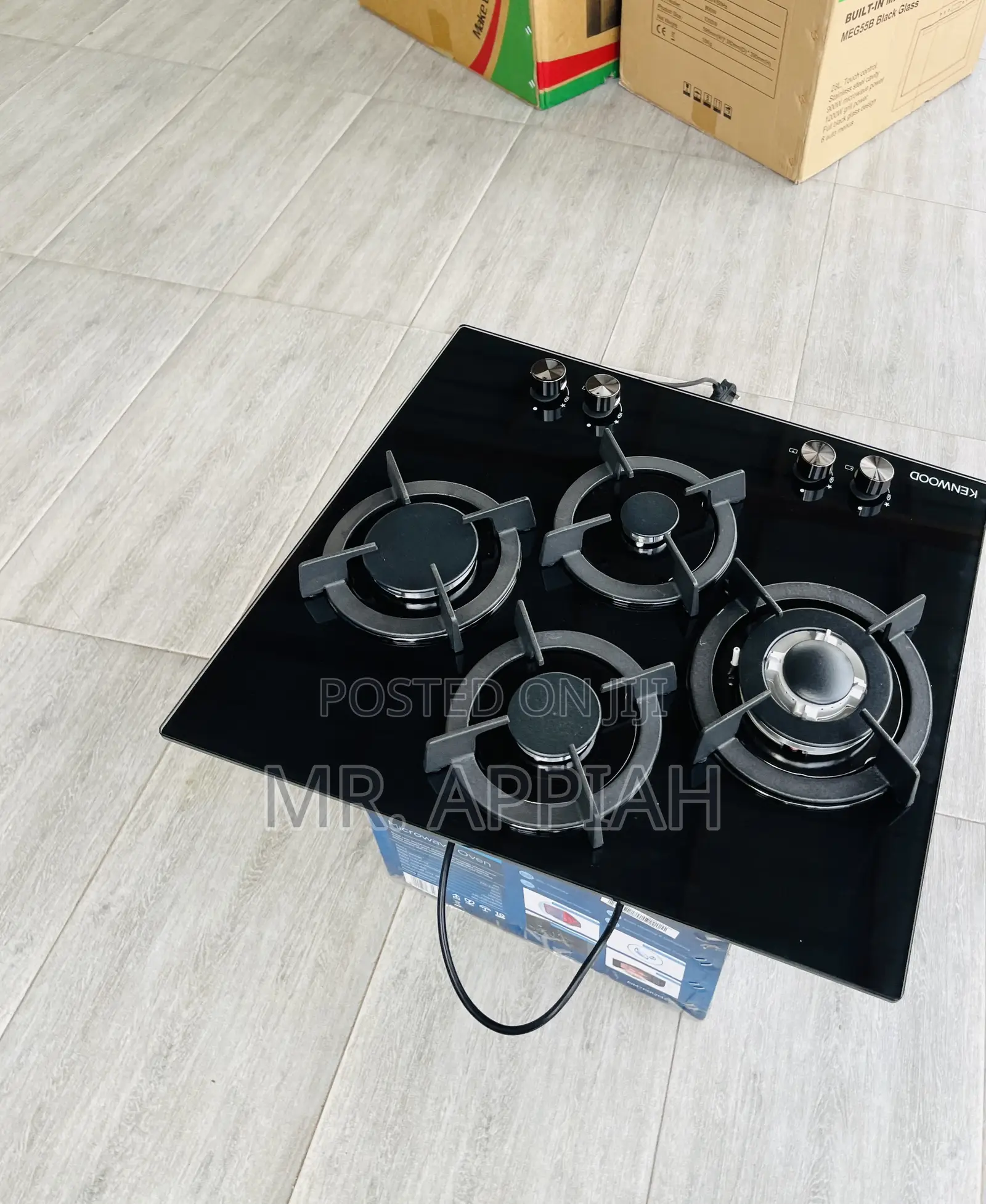 Efficiency Kenwood 60cm 4gas Inbuilt Burner(Tempered Glass)