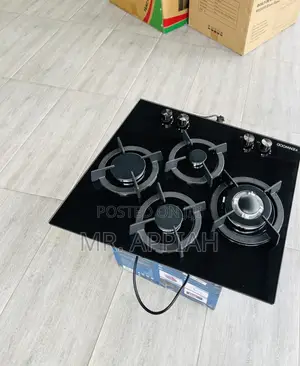 Efficiency Kenwood 60cm 4gas Inbuilt Burner(Tempered Glass)