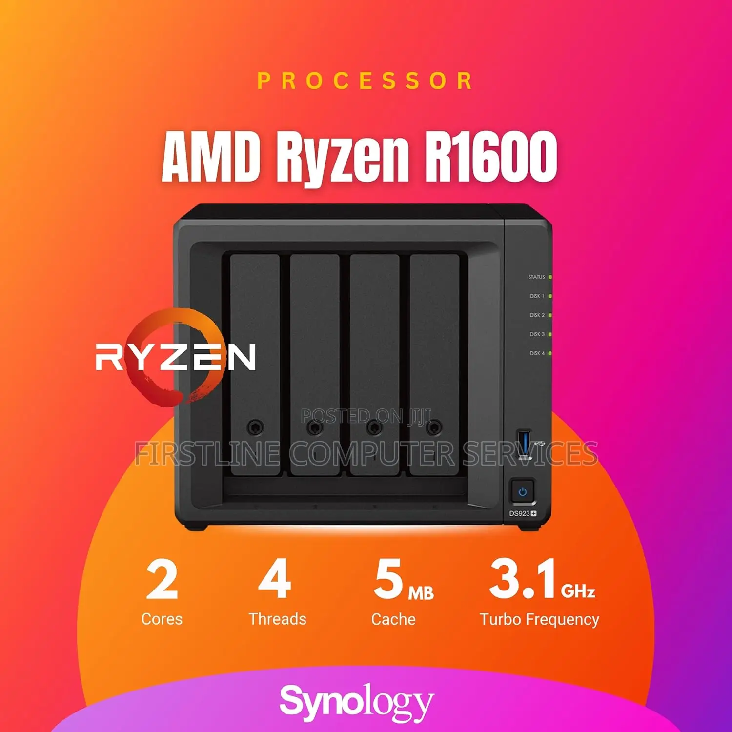 New Server 16GB AMD Ryzen HDD 1T