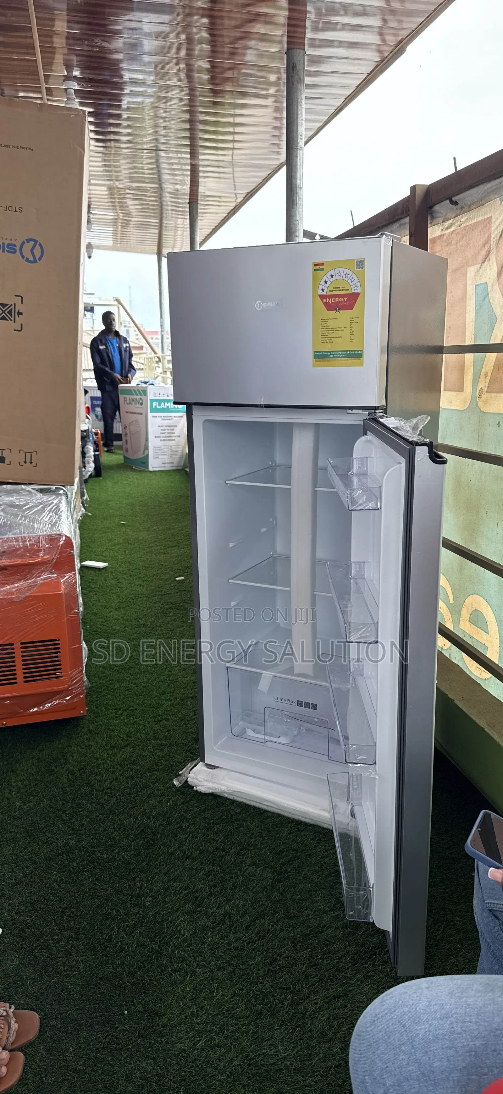 Stainless Sigma 220 Fridge Top Freezer Fridge