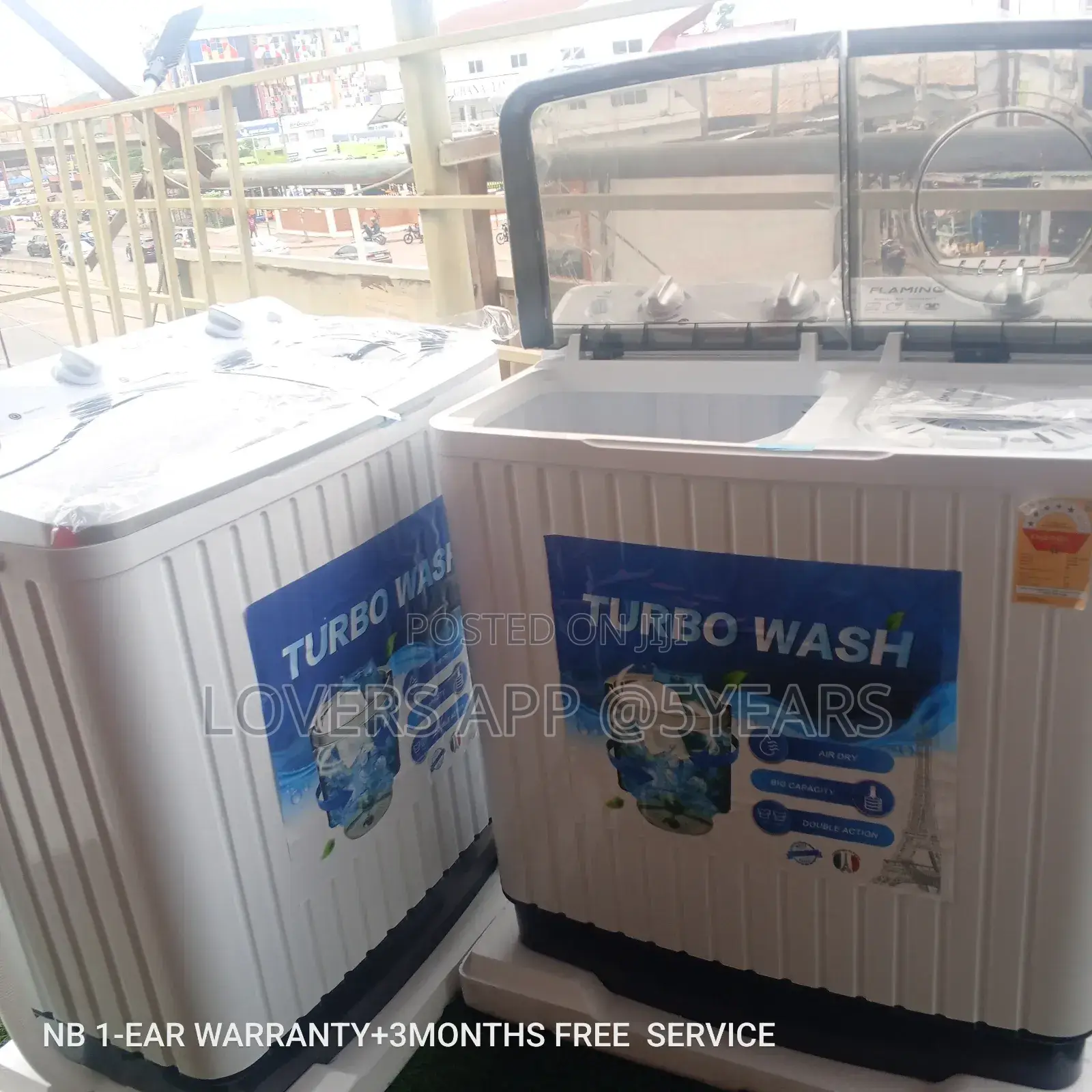 Quiet Operation Washing Machine Flamino 8kg