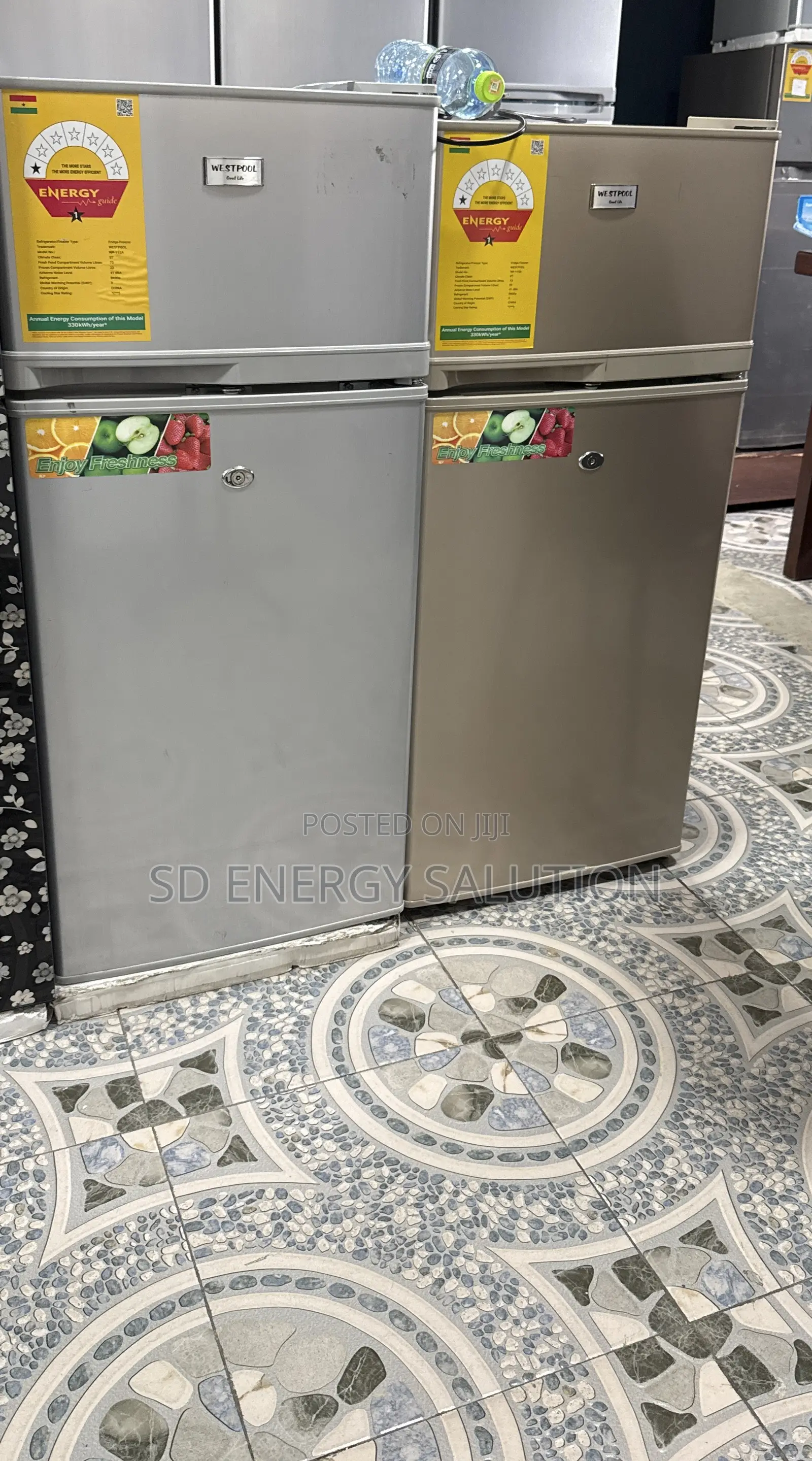 Westpool 115wp Double Door Fridge New Top Freezer Fridge