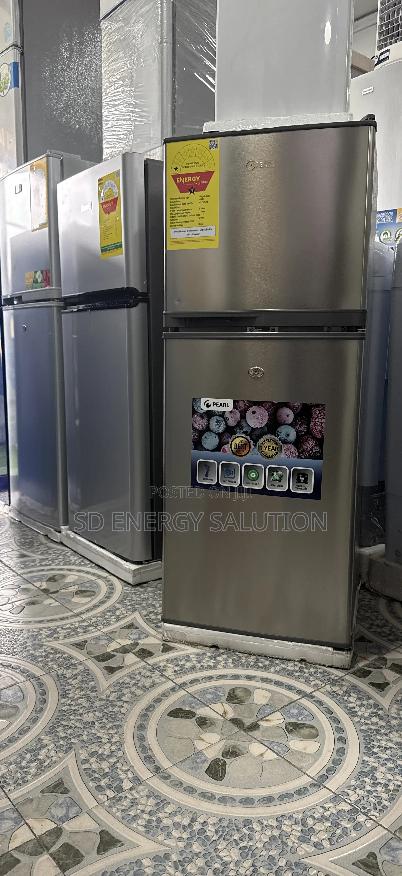 Pearl 172t Frisge Top Freezer Brand New Double Door Fridge
