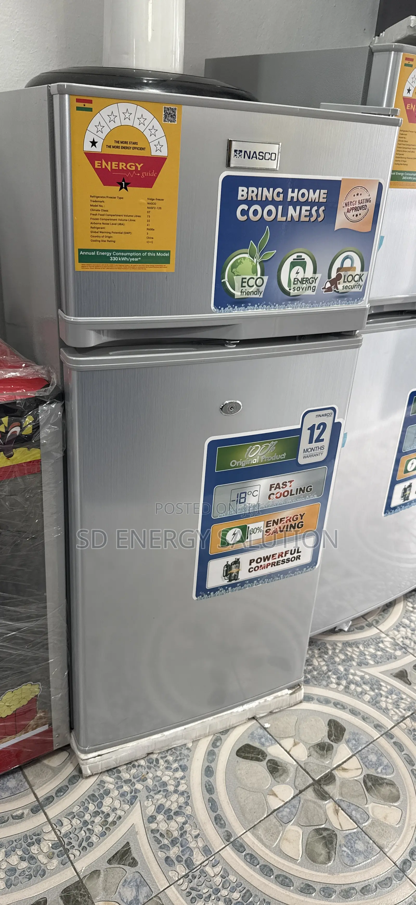 Nasco 2-12 Top Freezer 2door Fridge Top Freezer Fridge
