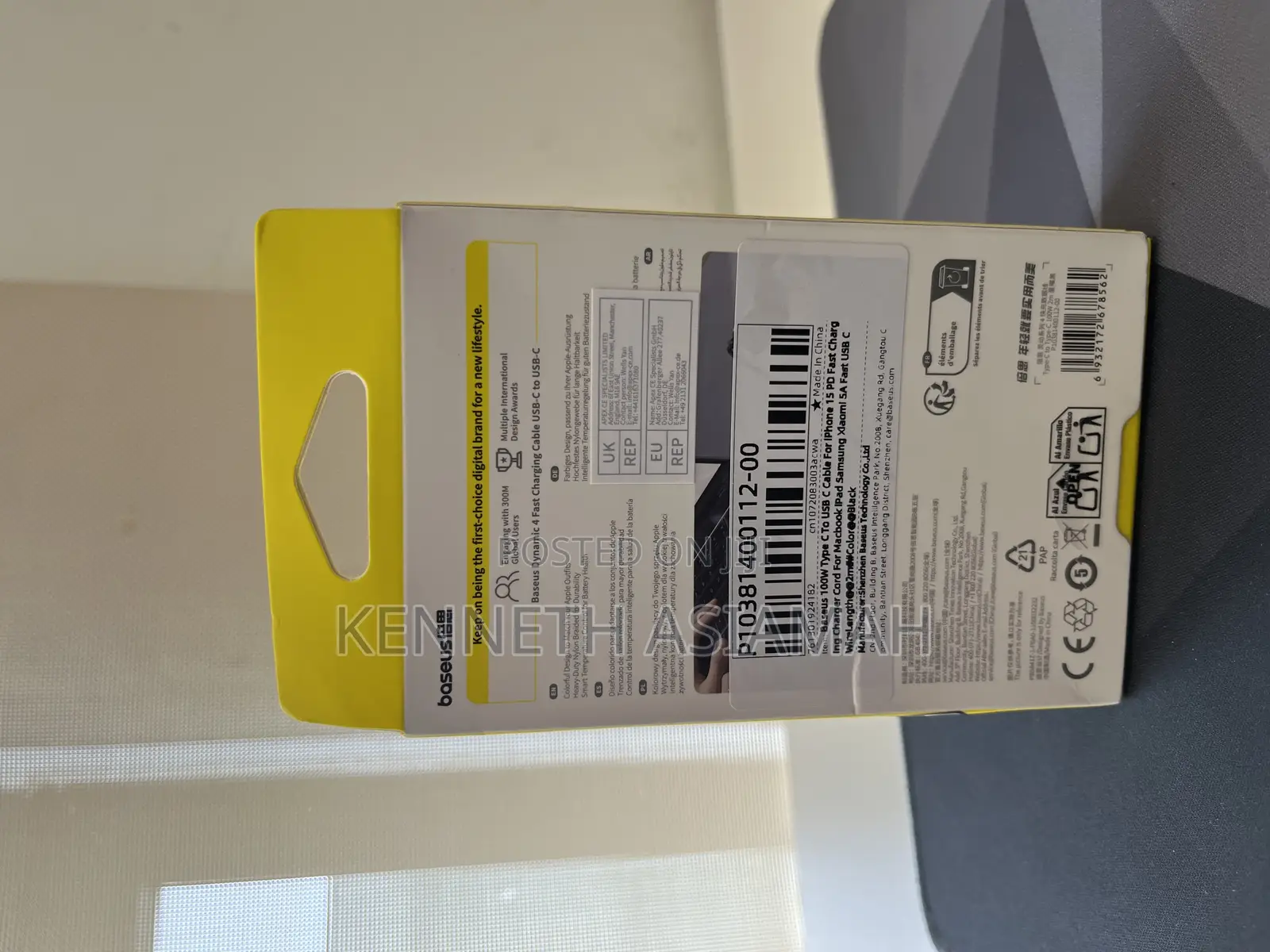 Baseus 100w Usb Type C to C 2m