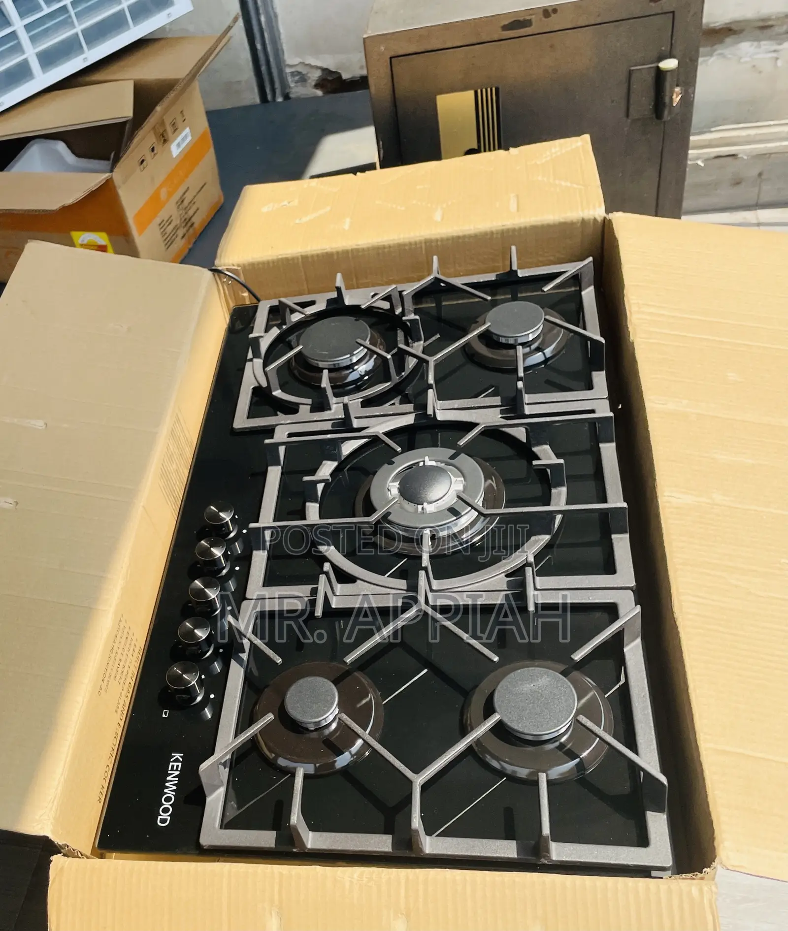 Convenient Kenwood 90cm Glass 5 Gas Hob(Black) 