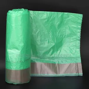 30l Green Bin Liner Bags With Drawstring – 240pcs (12 Packs)
