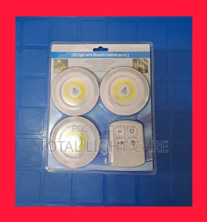 Led Light With Remote Control Set of 3