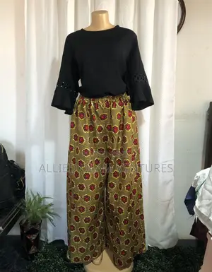 Photo - African Print Ankara Palazzo With Thrift Top