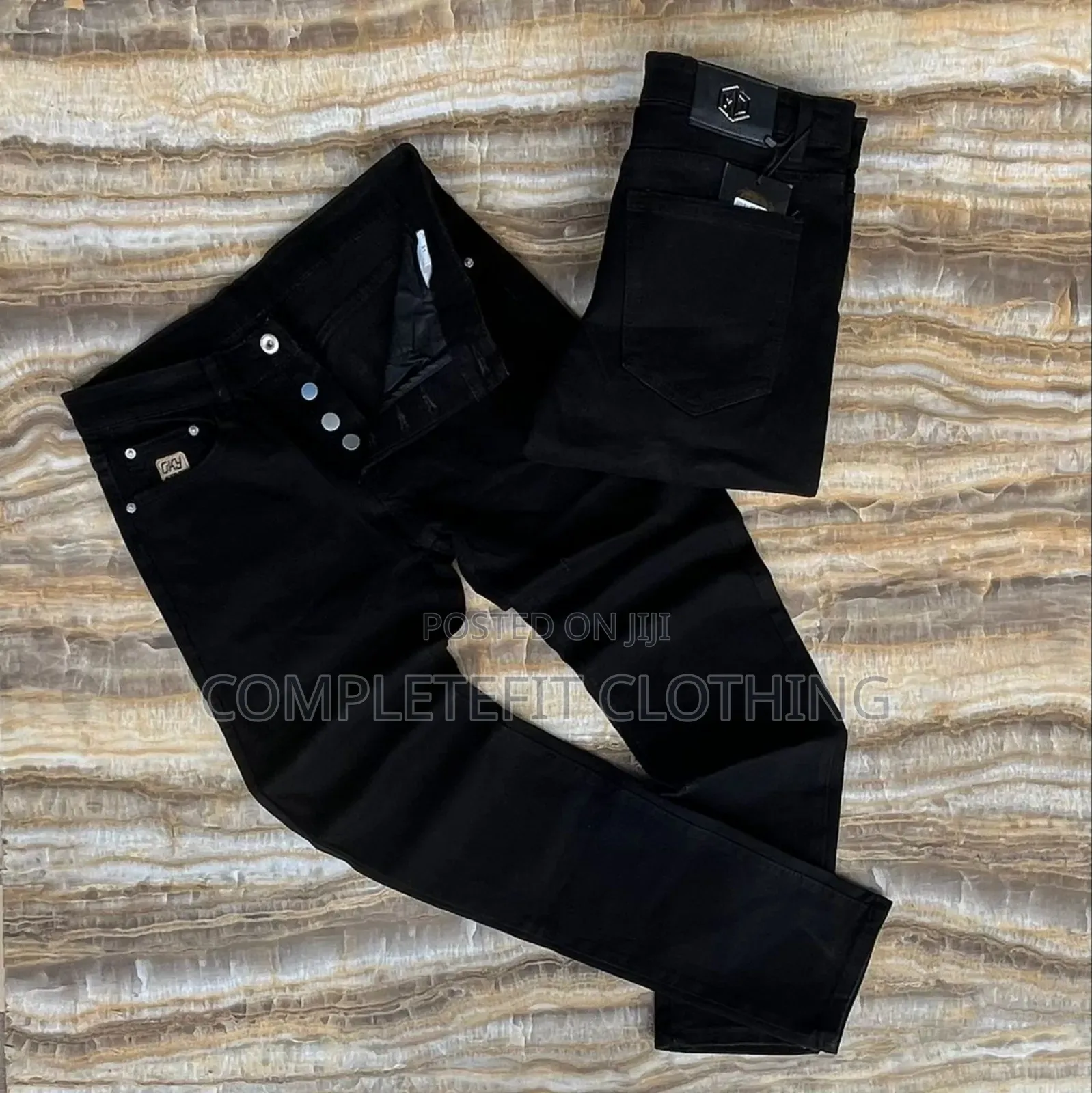 Jeans Trousers for Sale -Deep Black