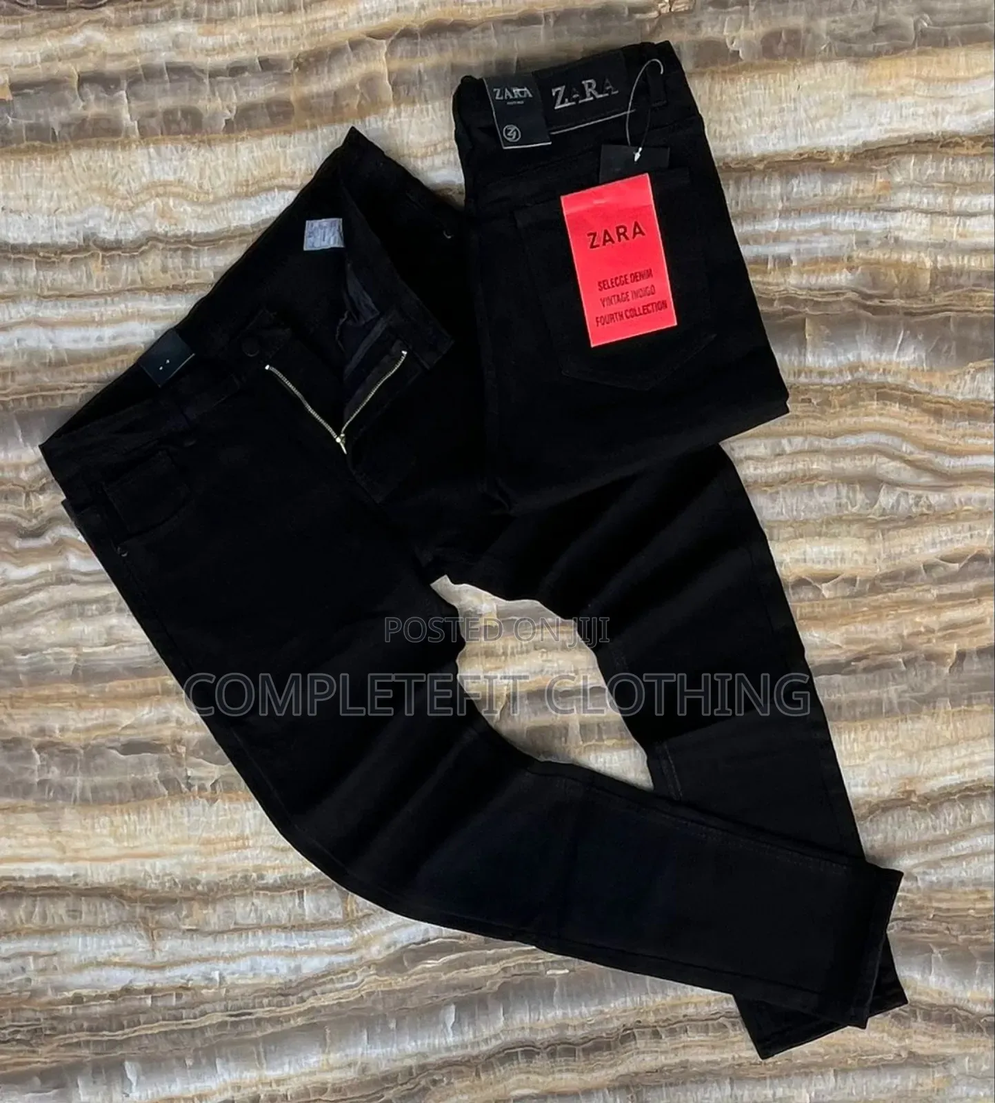 Jeans Trousers for Sale -Deep Black
