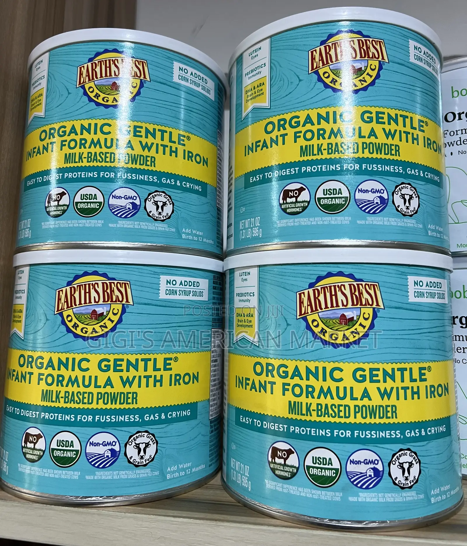Earth's Best Organic Gentle Infant Formula