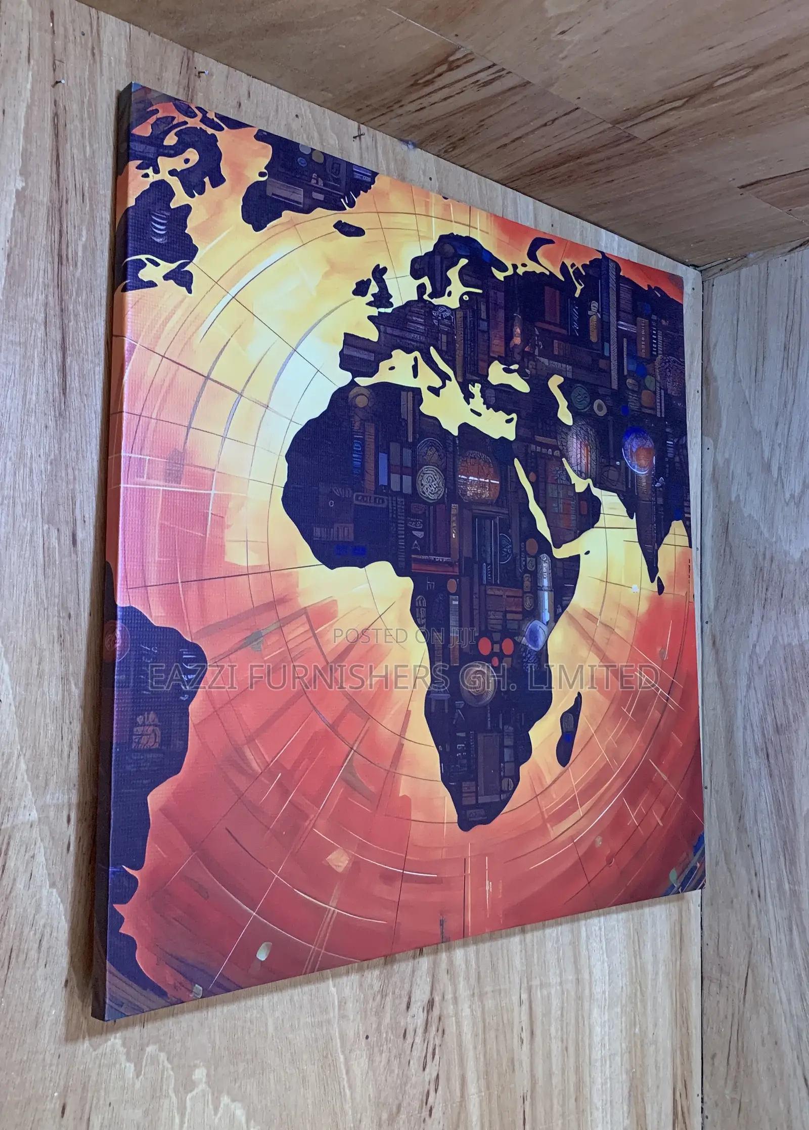 My African People Wall Arts Canvas Single Frame Decor