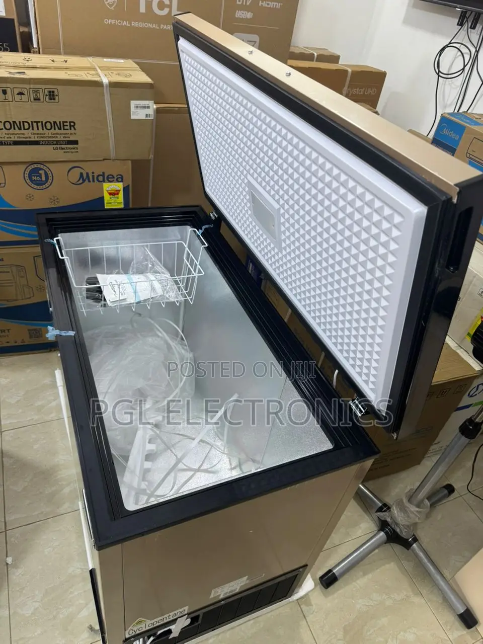 Nasco 318 LTRS Chest Freezer-[Nas-425fl] Energy Saving Gold