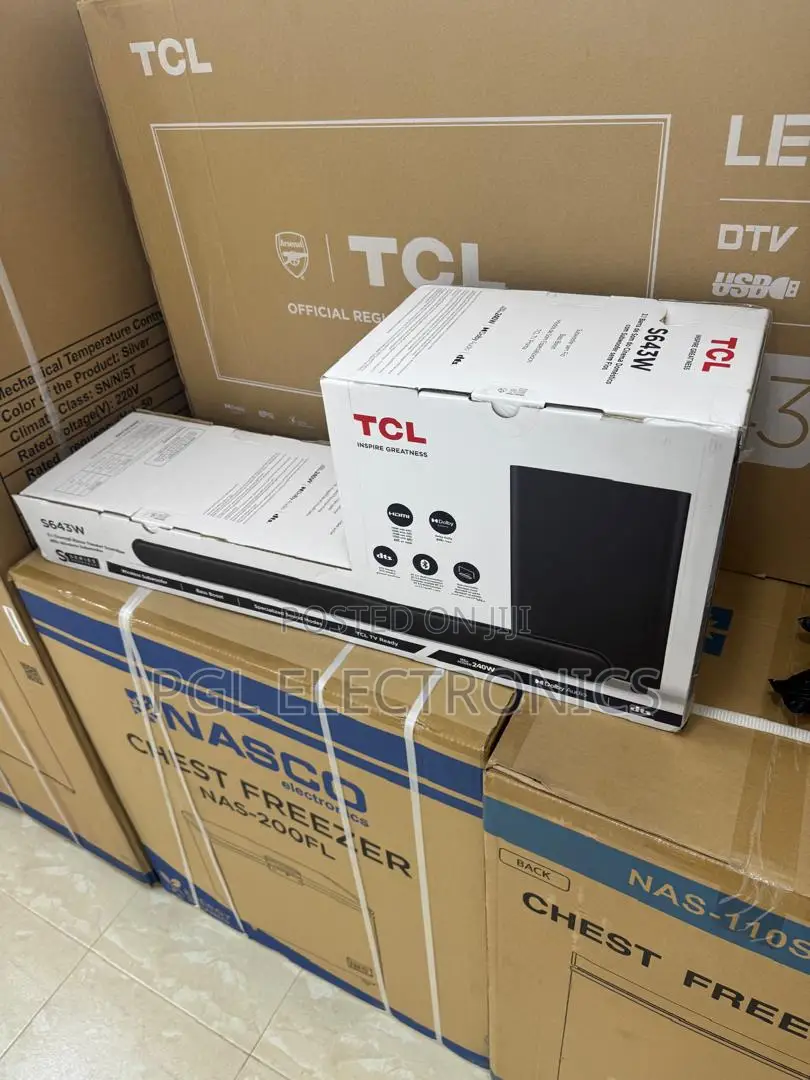 TCL S643w 3.1ch Soundbar Ultraslim, Wireless Subwoofer, Wifi