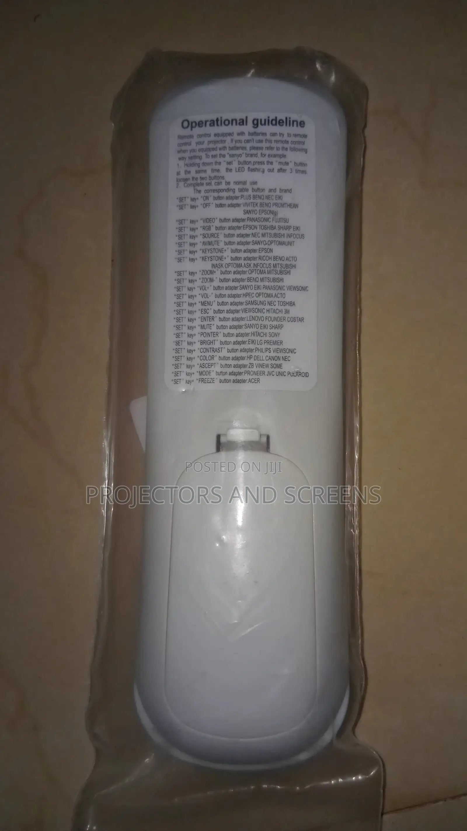 Universal Projector Remote Control