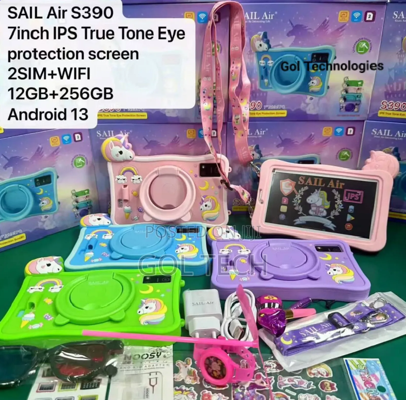 Sail Air Kids Tablet Unbreakable Screen S390 7" Tablet Pc