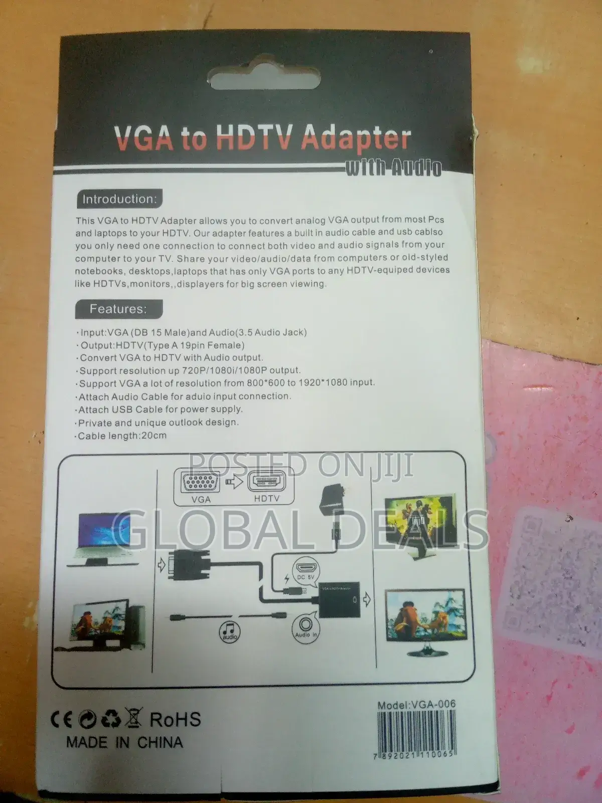 Vga to HDTV Adapter